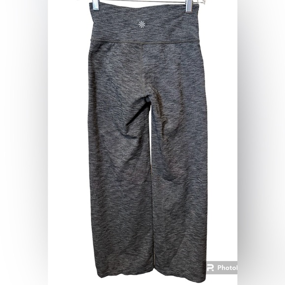 Athleta Women’s Wide Leg Flare Yoga Pants Grey XSP Petite - Picture 2 of 8